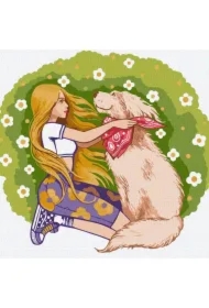 Malowanie po numerach - Czarujący puszysty 30x30cm