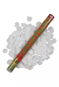 Konfetti pneumatyczne tekstylne płatki róż białe