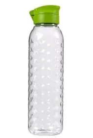 Curver butelka dots transparentny/ zielony