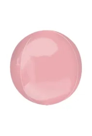 Balon foliowy kula pastelowa różowa 38x40cm