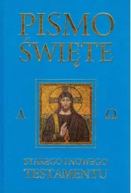 Pismo Święte Starego i Nowego Testamentu niebieski