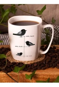 Kubek ceramiczny biały Kawki