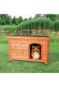 Buda o plaskim dachu Natura, S&ndash;M: 85 x 58 x 60 cm, brązowa