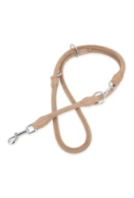 Smycz skórzana, 8 mm / 200 cm, jasny beż