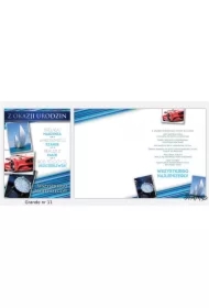 Karnet Grande + koperta wzór nr 11 Urodziny