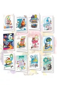 Karnet B6 z naklejkami holog. Urodziny MIX