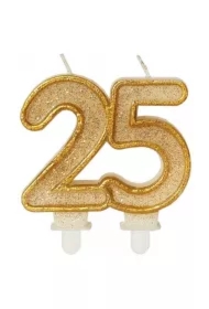 Świeczki urodzinowe 25