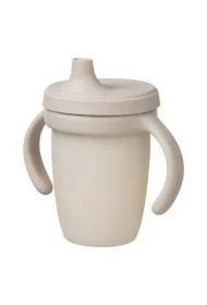 Silikonowy kubek z ustnikiem, latte