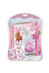 Notatnik na spirali w saszetce Konie