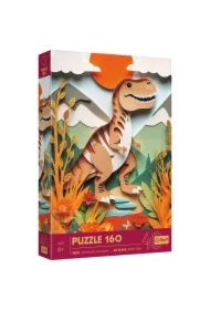 Puzzle 160 el. Paper Art: Dinozaur