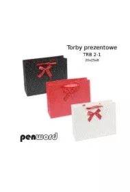 Torebka prezentowa 20x25x8cm MIX