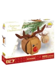 Dekoracja choinkowa z klocków - Renifer