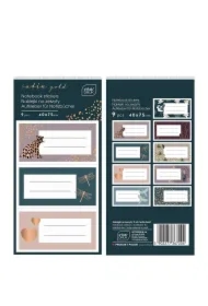 Naklejki na zeszyty Satin Gold