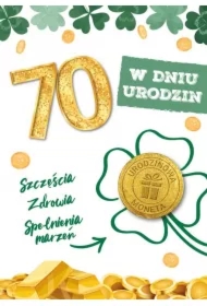 Karnet urodziny 70
