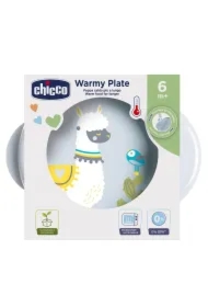 Talerz podgrzewany 6m+ szary