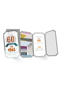 Karnet urodziny 60