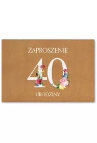 Zaproszenie Urodziny 40 ZT38