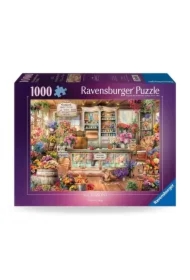 Puzzle 1000 el. Kot w kwiaciarni