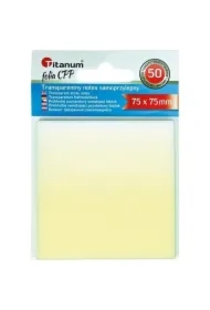 Notes samoprzylepny transparentny 75x75mm 50K