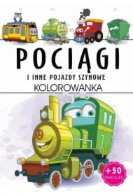 Pociągi i inne pojazdy szynowe. Kolorowanka