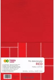 Filc dekoracyjny czerwony