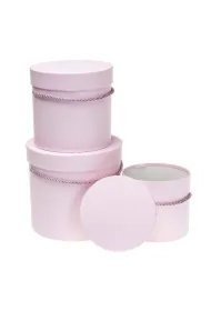 Pudełko Flower Box 3 szt różowy