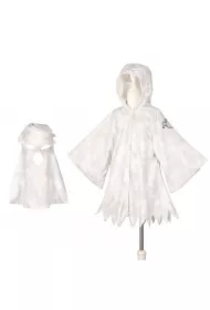 Peleryna z kapturem i maska kostium duch 3-4 lata