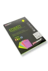 Etykiety samoprzylepne A4 fluo żółte 100ark