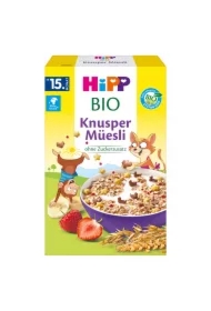 Chrupiące musli z bananami i truskawkami od 15. miesiąca