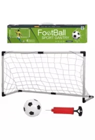 Bramka z piłką i pompką 122x65x48cm