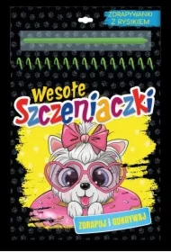 Kolorowanka wesołe szczeniaczki