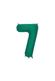 Balon foliowy cyfra 7 86cm butelkowa zieleń