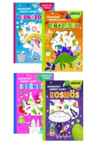 Pakiet Zagadkowy zawrót głowy: Jednorożce, Księżniczki, Dinozaury, Kosmos