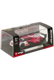 Bburago model 1:43 porsche 963 white/red