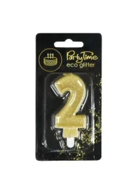 Świeczka 2 eko-brokat