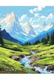 Malowanie po numerach - Lato w górach