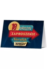 Zaproszenie Urodziny 18