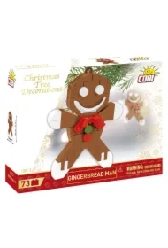 Dekoracja choinkowa z klocków - Piernikowy Ludzik