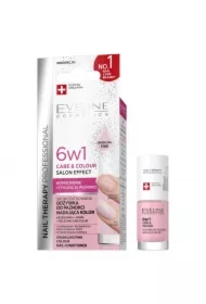 EVELINE_Nail Therapy 6w1 Care & Colour skoncentrowana odżywka do paznokci Sparkling Pink
