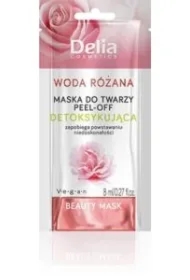Beauty Maseczka peel-off do twarzy detoksykująca z wodą różaną