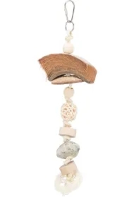 Zabawka naturalna, dla ptaków, kokos/rattan/skała wulkaniczna, 35 cm