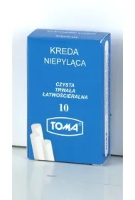 Kreda szkolna niepyląca biała