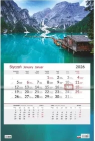 Kalendarz 2026 jednodzielny Łódki