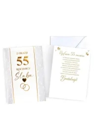 Karnet Rocznica ślubu 55