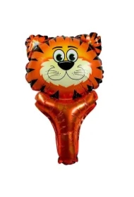 Balon foliowy zwierzątko z uchwytem tygrys
