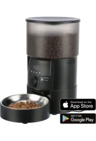 Karmidło automatyczne TX-C Smart, czarne, 18 x 31 x 18 cm, z kamerą