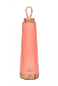 Butelka termiczna z silikonowym uchwytem koralowa