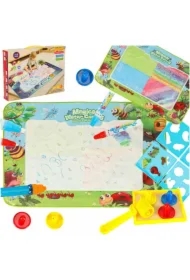 Mata wodna do malowania rysowania wodą mazaki pieczątki szablony wałek 120x90cm łąka