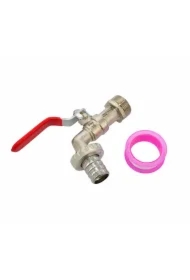 Kran ogrodowy cynk niklowany 3/4" gwint zewnętrzny 3/4"