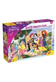 Puzzle dwustronne 2x12 el. Księżniczki